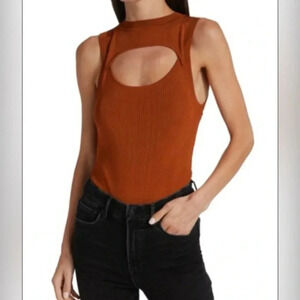 GOOD AMERICAN NWT RIBBED BODYSUIT